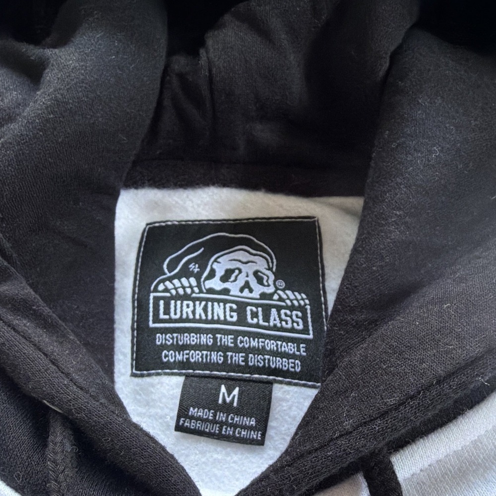 NWT Lurking Class Stallion Hoodie Mens M Black White Grim Reaper Horse Zumiez - Picture 7 of 11